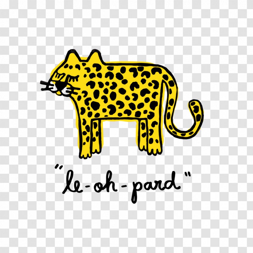 Leopard Clip Art Illustration - Terrestrial Animal Transparent PNG