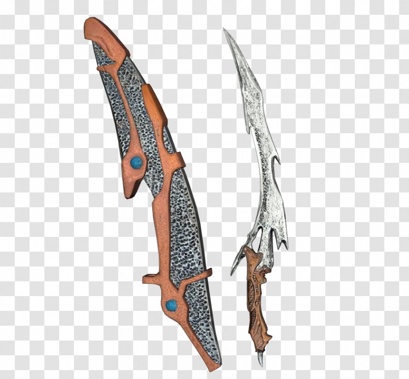 Predator Predalien Bowie Knife Sword - Science Album Material Transparent PNG