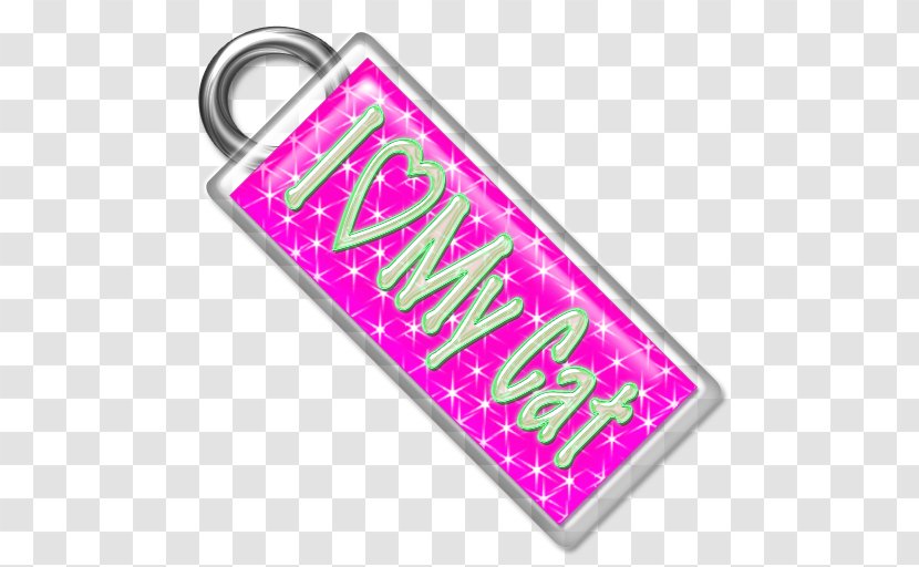 Key Chains Body Jewellery Rectangle Font - Pink M Transparent PNG