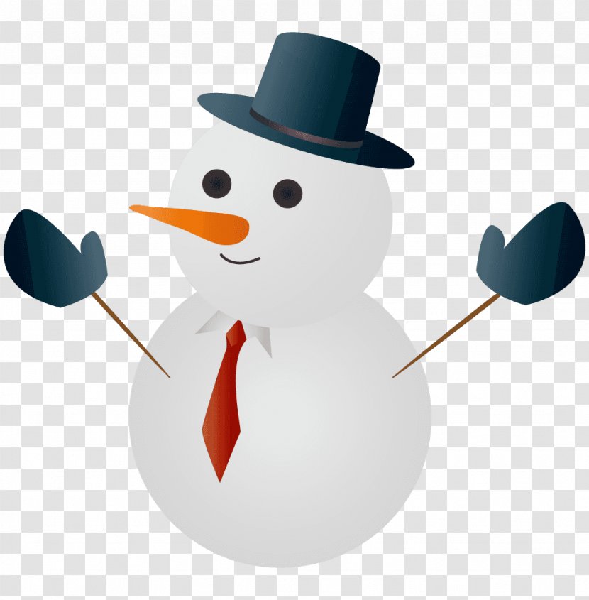 Snowman Hat Illustration Christmas Day Design Transparent PNG