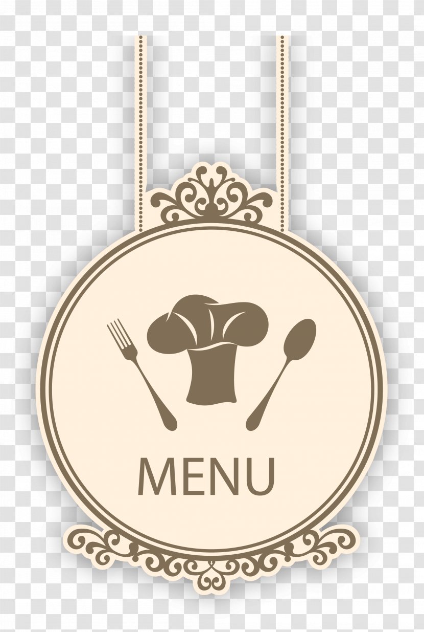 Fast Food Menu Restaurant The Chefs House - Label - Elegant Pattern Vector Transparent PNG