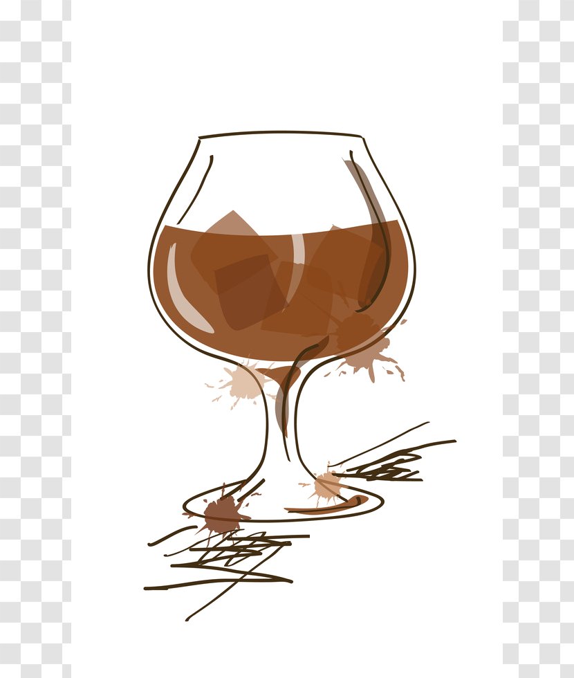 Wine Glass Brandy Distilled Beverage Cocktail - Alcoholic Drink Transparent PNG