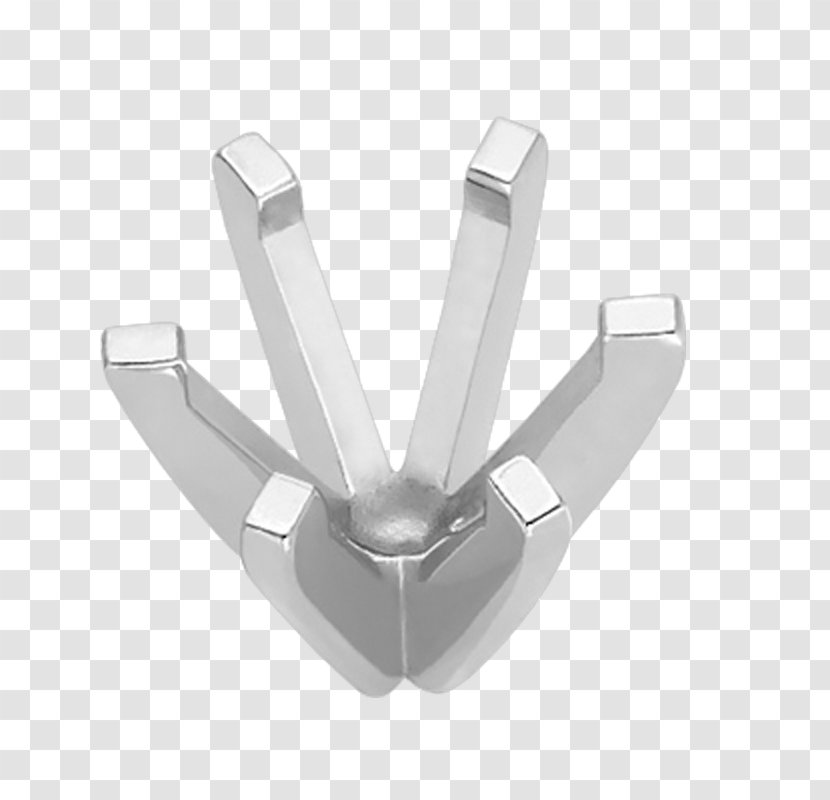 White Metal Silver Hoover & Strong, Inc. - Patience - Prong Setting Transparent PNG