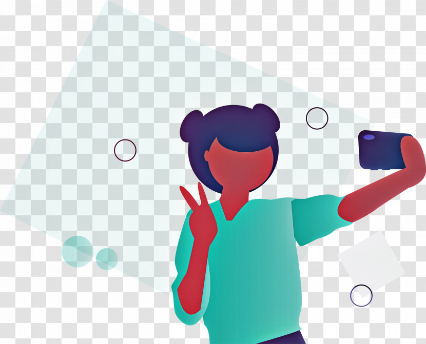 Taking Selfie Girl Camera Transparent PNG