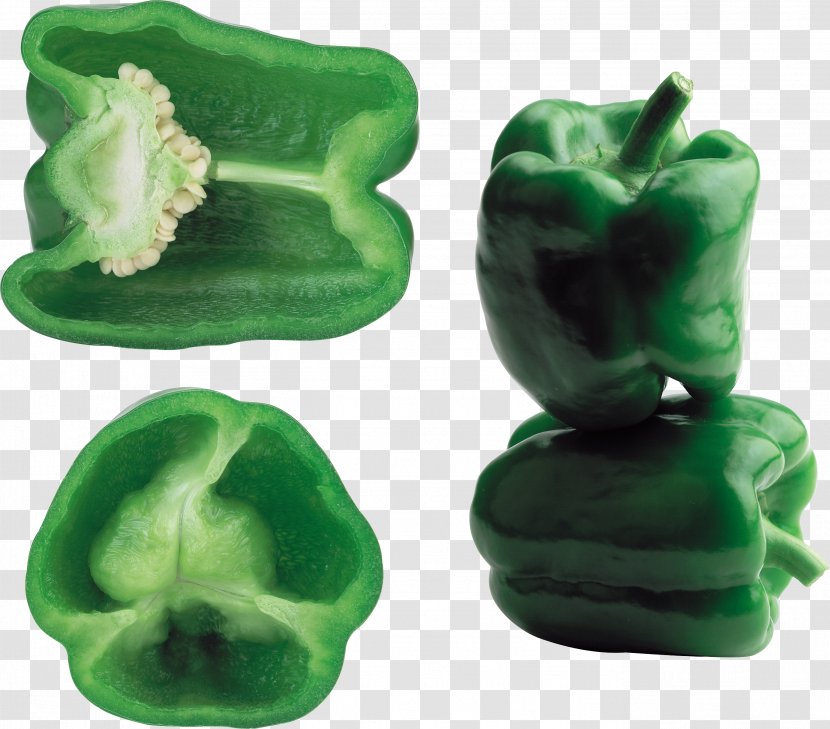 Bell Pepper Chili Cayenne - Pimiento - Green Image Transparent PNG
