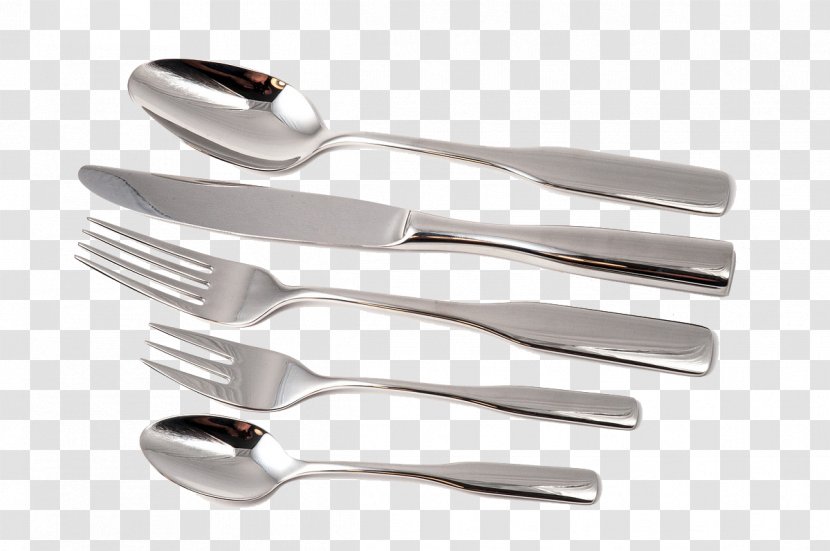 Knife Cutlery Spoon Fork Kitchen Utensil - Tableware - Steel And Transparent PNG