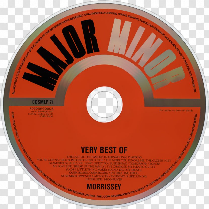 Compact Disc Glamorous Glue CD Single United Kingdom - Label - Morrissey Transparent PNG