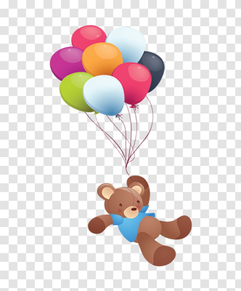Bear Balloon - Cartoon - Toy,Plush Transparent PNG