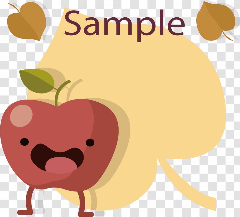 Apple Clip Art - Heart - Red In Fall Transparent PNG