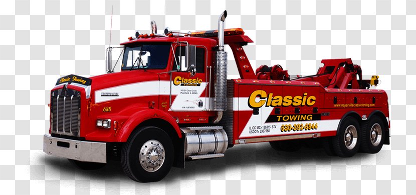 Car Tow Truck Commercial Vehicle Towing Semi-trailer - Box Transparent PNG