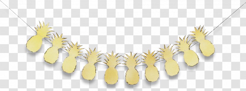 Watercolor Plant - Yellow - Poales Ananas Transparent PNG