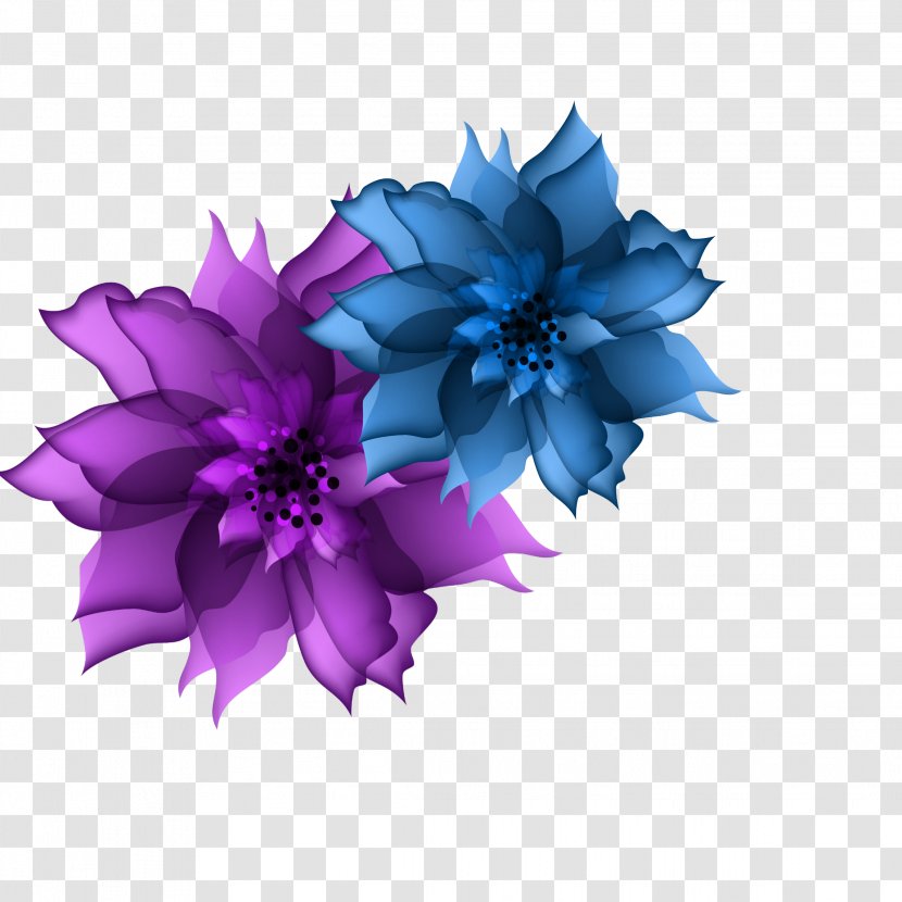 Clip Art Flower Blue Petal Transparent PNG