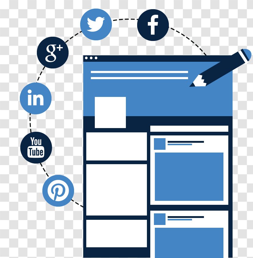 Social Media Communication - Brochure - Connect Transparent PNG