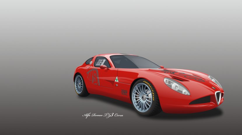 Alfa Romeo 8C Competizione Sports Car Brera And Spider - Automotive Design Transparent PNG