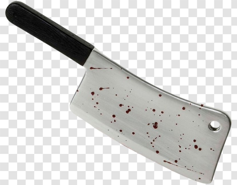 Kitchen Knife Cutting Board - Halloween - Bloody Transparent PNG