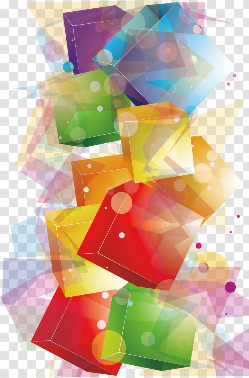 Crystal Cubes Geometry - Dream Cube Transparent PNG