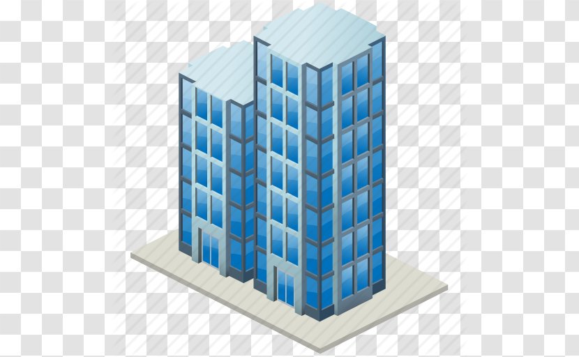 Skyscraper Building Real Estate Renting - Facade - Vector Drawing Transparent PNG