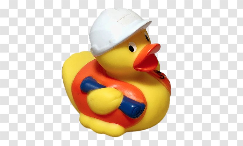Rubber Duck Construction General Contractor Yellow - Worker - The Cat In Hat On Aging Poster Transparent PNG