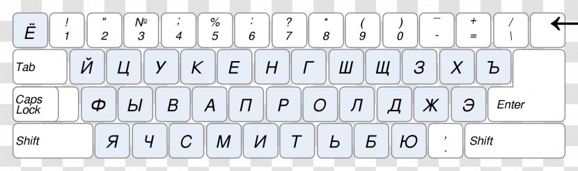 Computer Keyboard JCUKEN Layout Russian - Flower Transparent PNG