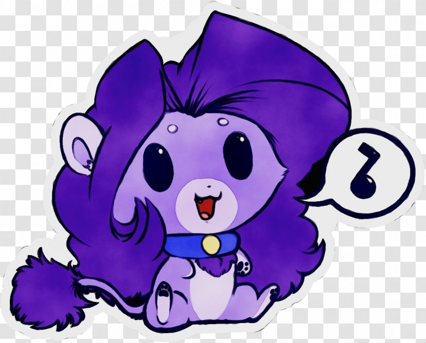 Violet Purple Cartoon Snout Clip Art - Fictional Character Animation Transparent PNG