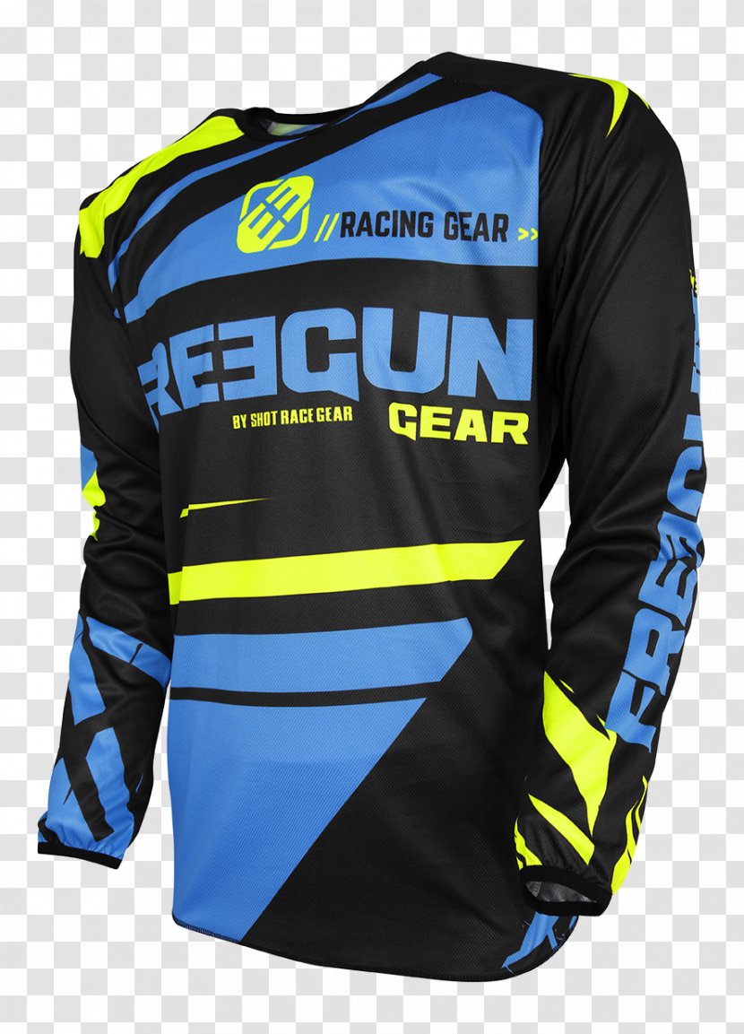 Jersey Blue T-shirt Motocross Enduro Transparent PNG