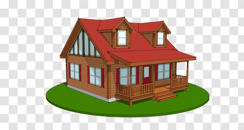 House Plan Cottage Log Cabin Prefabricated Home - Prefab Cabins Transparent PNG