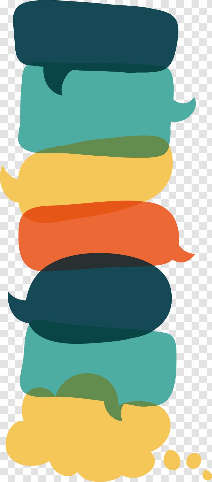 Flat Design Speech Balloon Dialogue - Orange - Dialog Box Transparent PNG