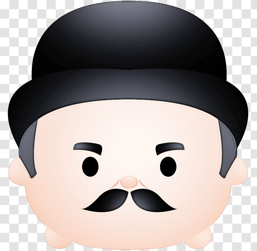 Hair Face Cartoon Head Nose - Cheek - Bowler Hat Transparent PNG