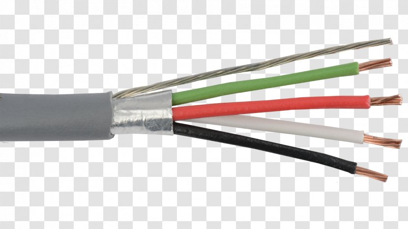 Shielded Cable American Wire Gauge Electrical Wires & - Circuit Diagram - Power Transparent PNG