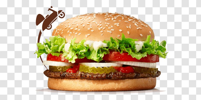 Whopper Hamburger Fast Food Cheeseburger French Fries - Burger King - HAMBURGER PATTY Transparent PNG