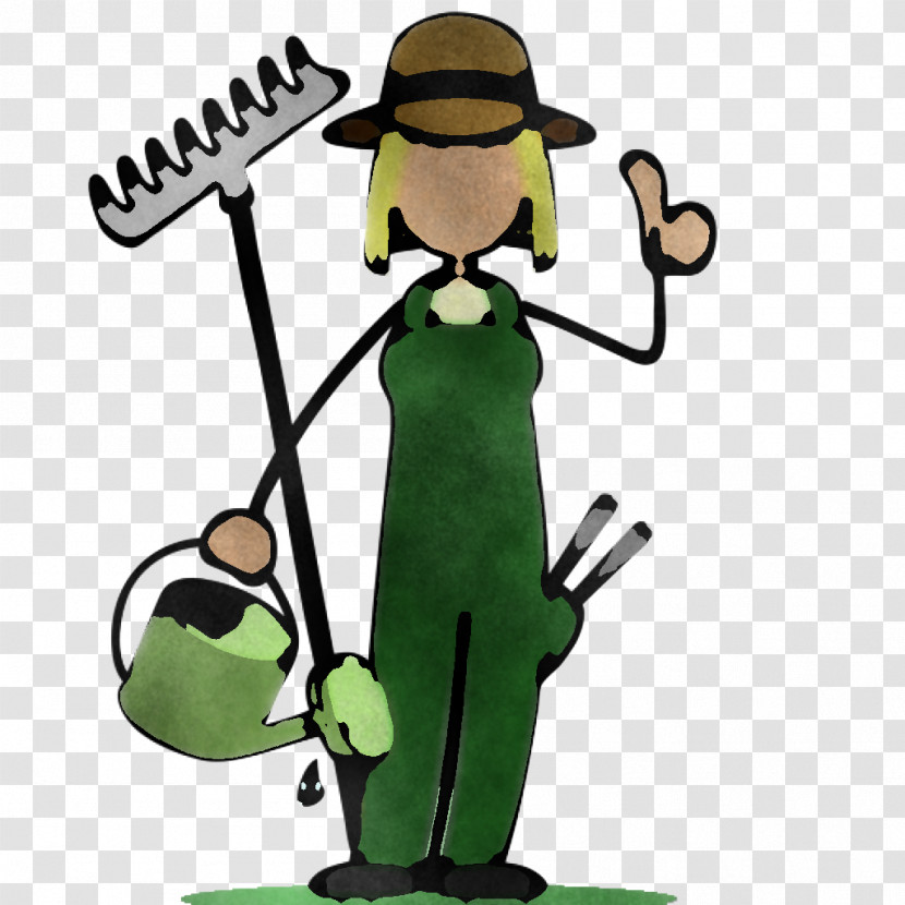 Cartoon Gardener Plant Transparent PNG