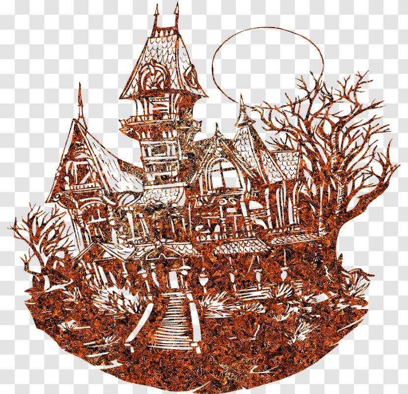 Haunted House Drawing Line Art - Mask Transparent PNG