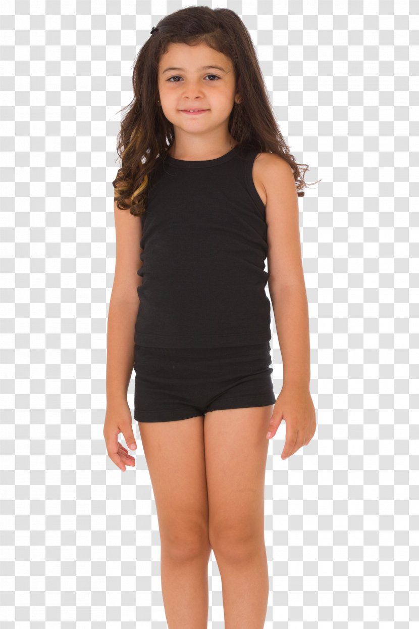 T-shirt Sleeve Shorts Black Child - Frame Transparent PNG