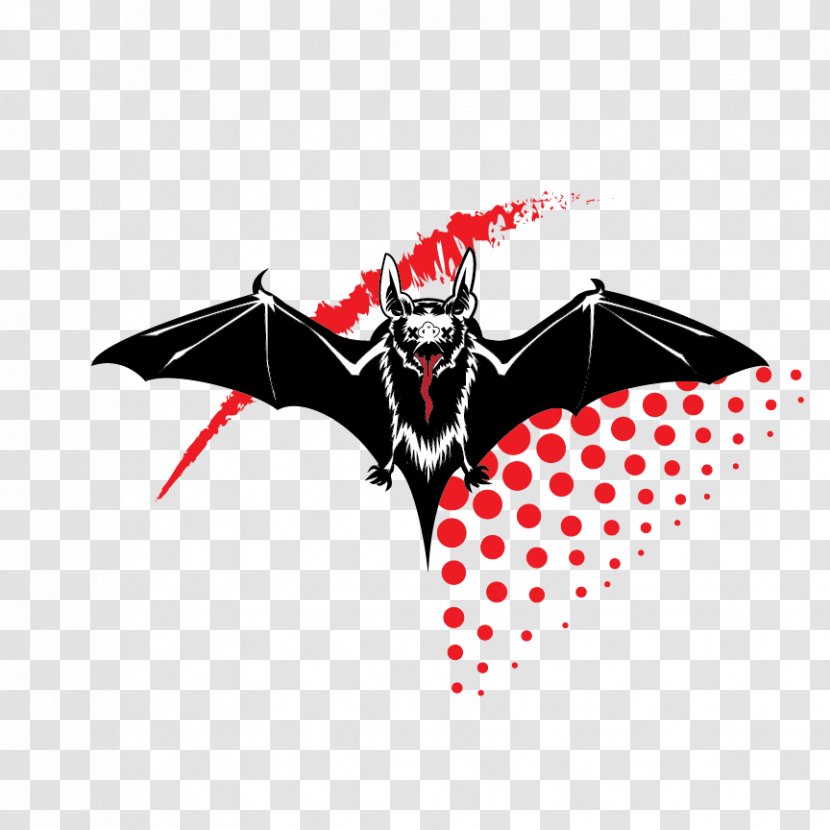 Logo Character Fiction Font - Bat - Trash Polka Transparent PNG