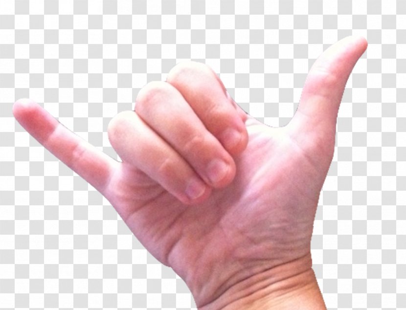 Shaka Sign Thumb Clip Art - Arm - Hand Transparent PNG