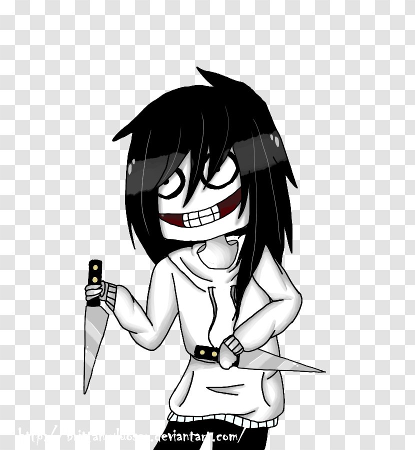 Creepypasta Jeff The Killer Slenderman Laughing Jack DeviantArt - Cartoon - Frame Transparent PNG