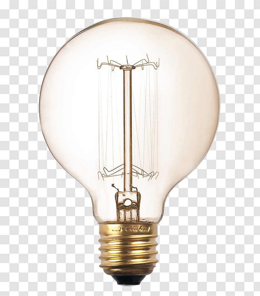 Incandescent Light Bulb Edison Screw Lamp LED Filament - Bayonet Mount Transparent PNG