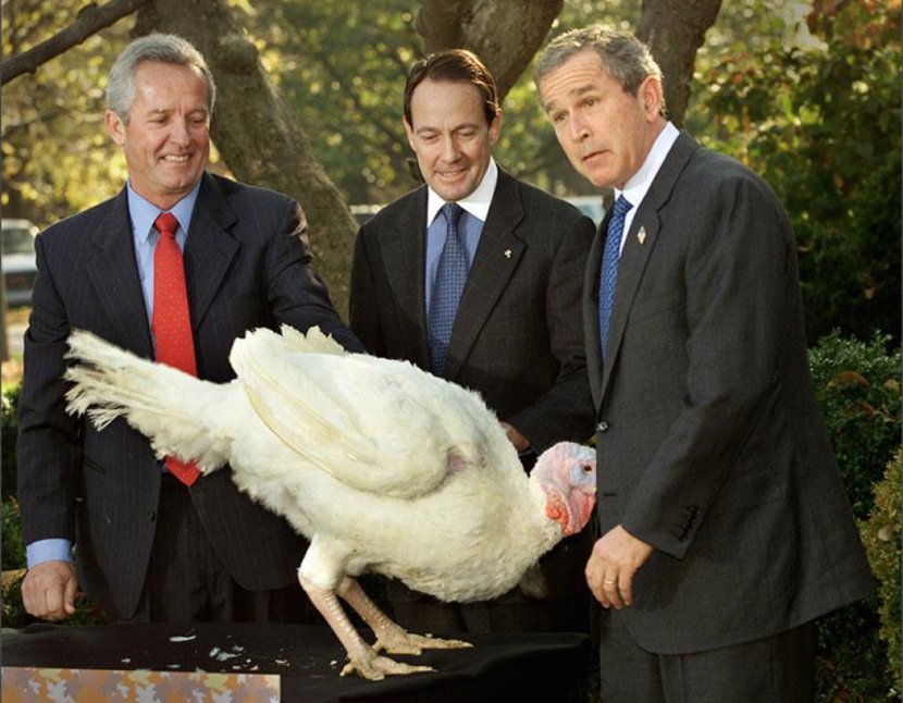 White House National Thanksgiving Turkey Presentation President Of The United States Pardon - Federation - George Bush Transparent PNG