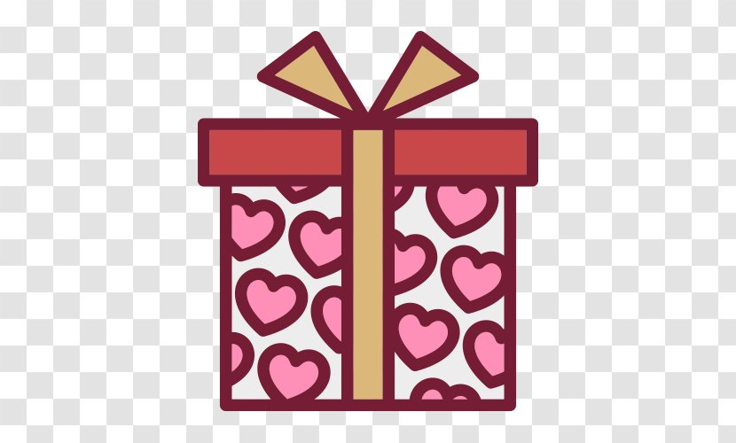 Gift Valentines Day Box - Vector Transparent PNG