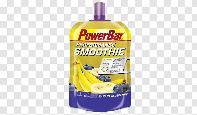 POWERBAR Performance Smoothie 16 Pieces/box PowerBar Smoothies X 90 Gr Powerbar Gel 24 Bars/box - Shake Banana Transparent PNG