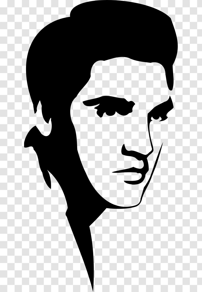 Elvis Presley Stencil Art Silhouette Clip - Frame Transparent PNG