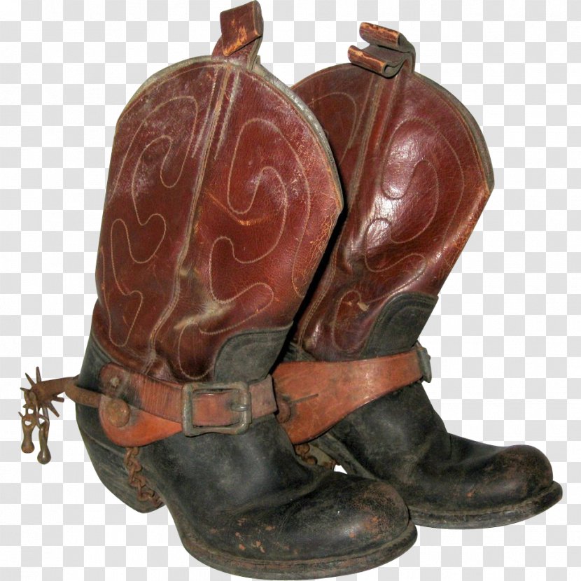 Cowboy Boot Shoe Spur - Leather - Boots Transparent PNG