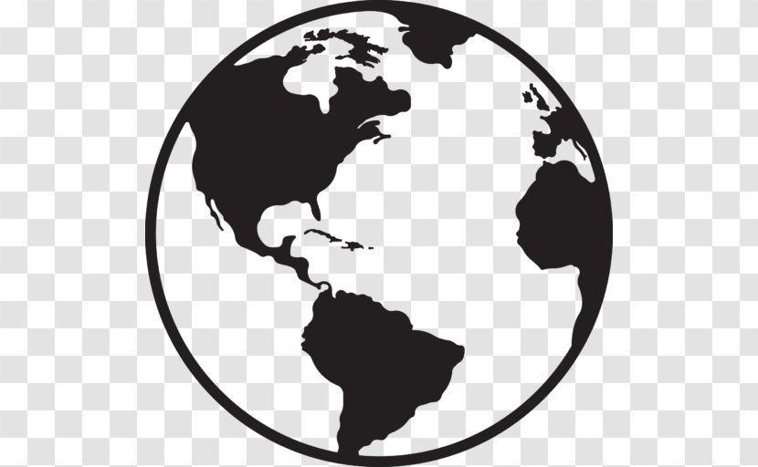 Clip Art Globe Vector Graphics Free Content - Black And White Transparent PNG