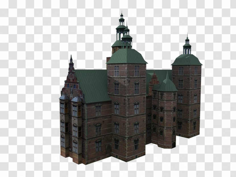 Rosenborg Castle 3D Computer Graphics Modeling Medieval Architecture - Building Transparent PNG