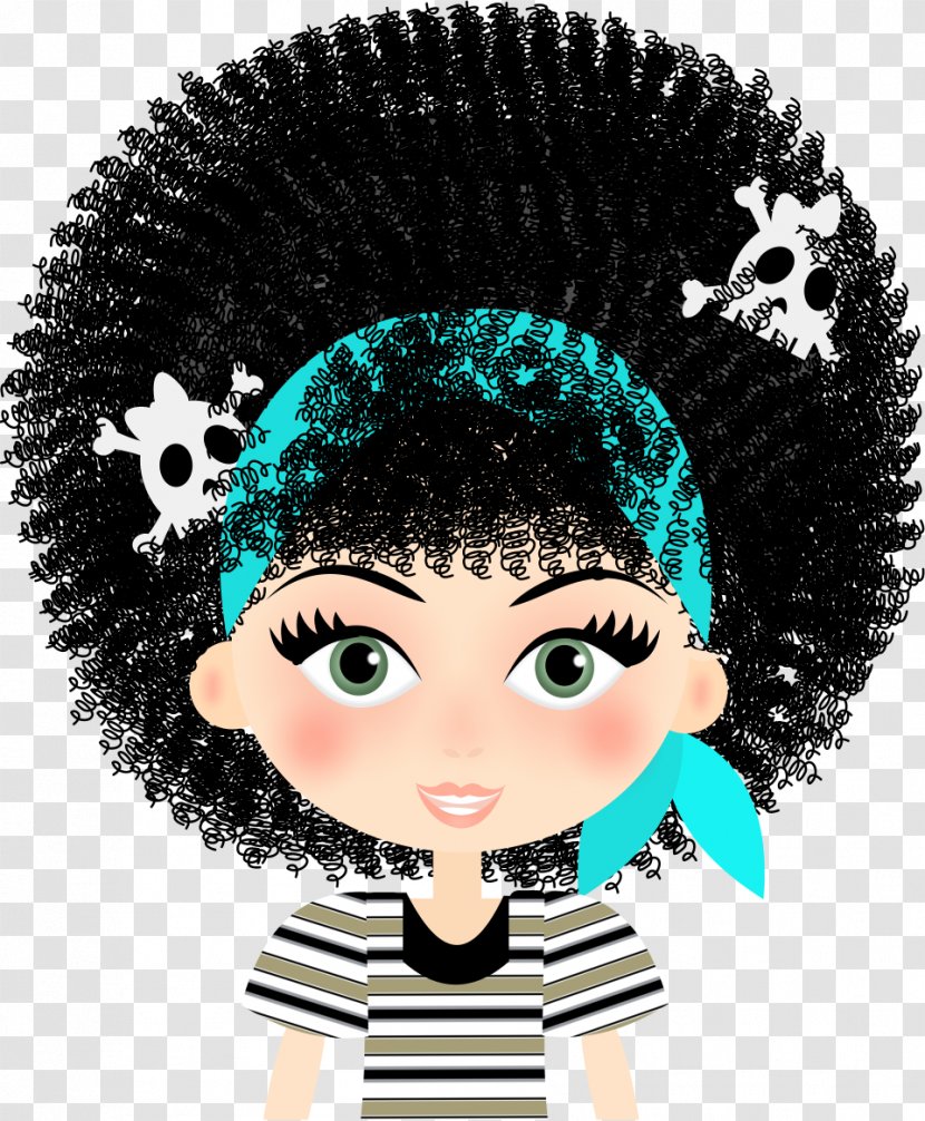 Drawing Black Hair Teal Headgear - Emo Transparent PNG