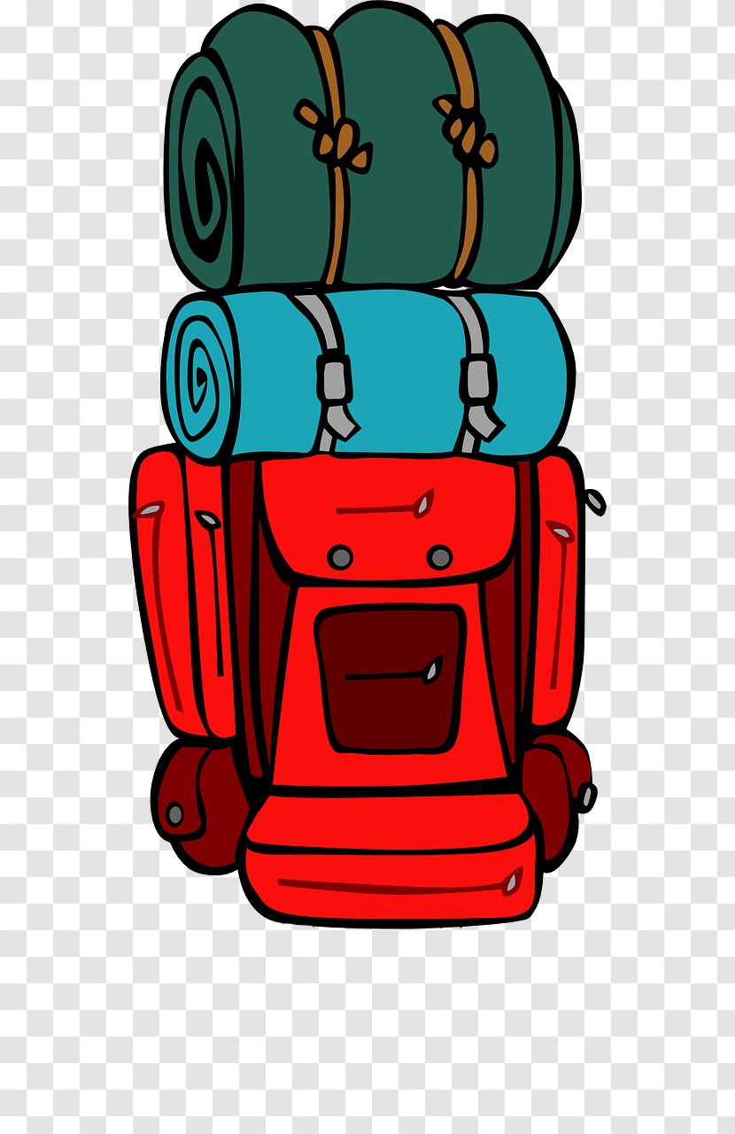 Backpacking Hiking Clip Art - Artwork - Backpack Transparent PNG