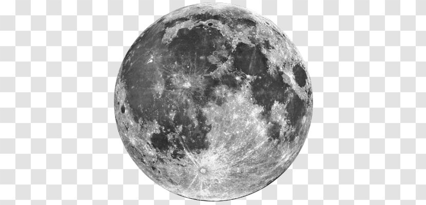 Northern Hemisphere Southern Supermoon Full Moon - Blue Transparent PNG