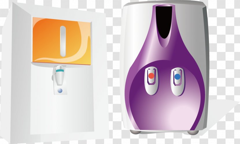Euclidean Vector Water Cooler Adobe Illustrator - Purple - Doorbell Button Elements Transparent PNG
