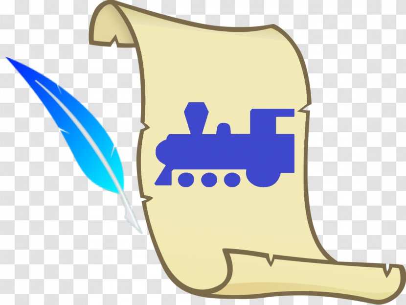 Quill Paper Applejack Spike Cutie Mark Crusaders - Scroll - Blue Train Transparent PNG