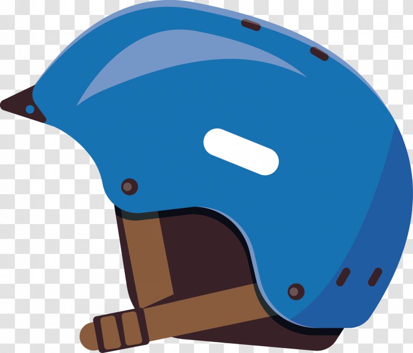 Bicycle Helmet Ski Blue - Batting Transparent PNG